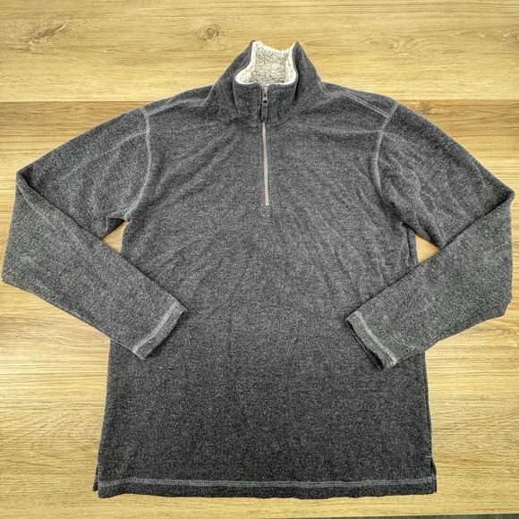 Orvis Other - Orvis Sweater Mens Medium Gray Sherpa Brighton Pullover Quarter Zip Pile Fleece